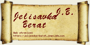 Jelisavka Berat vizit kartica